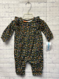 Size 3 Months Girl's Green Print Carters Jumpsuit