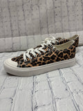 Size 6.5 Ladies Brown Animal Print Tennis Shoe