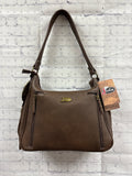Ladies Brown Fringed Justin Purse