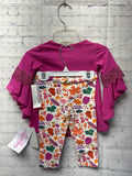 Size 3-6 months Girl's Pink Bonnie jean Pantset