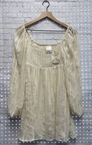 Size Medium Ladies Cream Altar'd State Dress