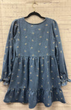 Size Small Ladies Denim Print New In Dress