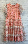 Size 10 Ladies Pink Floral Dress