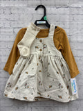 Size 6-9 Months Girl's Cream Floral Carters Dress Set