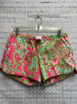 Size 6 Ladies Pink Floral Lilly Pulitzer Shorts