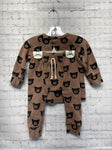 Size 18-24 Months Boy's Brown Print Little Ones Shop PJ Set