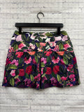 Size Large Ladies Purple Floral Workout Skirt