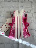 Size 7 Girl's Pink Print Disney Shoe