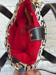 Ladies Cream Animal Print Dooney Bourke Purse