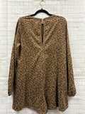 Size Ladies Brown Leopard New In Romper