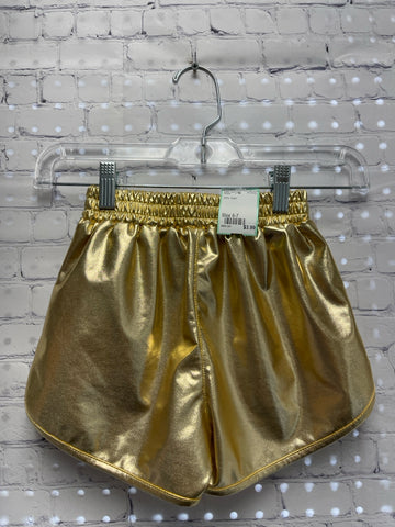 Size 6-7 Girl's Gold Shorts