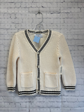 Size 4T Girl's Cream Knit Old Navy Cardigan