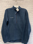 Size Small Unisex Blue Fleece Columbia Pullover