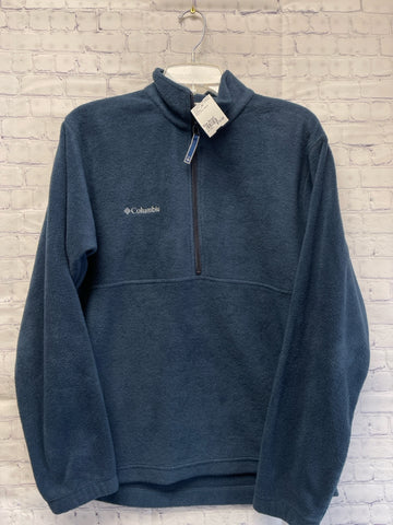 Size Small Unisex Blue Fleece Columbia Pullover