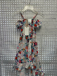 Size 6 Girl's White Floral Dress