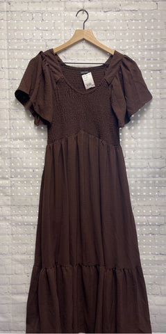 Size Large Ladies Brown Dress