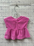 Size 0-3 Months Girl's Pink Terry cloth Baby Gap Short Set