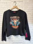 Size Medium Ladies Black ROCK & ROLL Top
