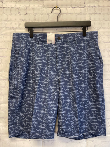 Size 36 Men's Blue Print Shorts
