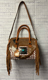 Ladies Brown Cow Purse