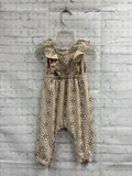 Size 3-6 months Girl's Tan Floral Jessica Simpson Jumpsuit