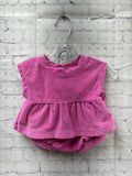 Size 0-3 Months Girl's Pink Terry cloth Baby Gap Short Set