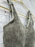 Size S/M Ladies Brown Ribbed Zenana Tank Top