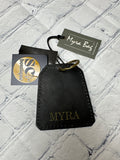 Black Floral MYRA Keychain