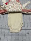 Size 6-9 Months Girl's Cream Print Chick Pea Onesie
