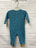 Size 6 months Boy's Blue Print Carters Sleeper