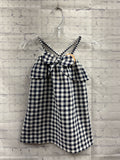 Size 24 Months/2T Girl's Navy Gingham Mudpie Tank Dress