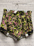 Size 14 Ladies Black Print lulu lemon Workout Shorts