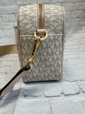 Ladies White Print Michael Kors Purse