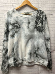 Size 1X Ladies Gray Tie dye MONO B Sweatshirt