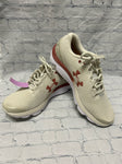 Size 10 Men's Cream Under Armour Tennis Shoe