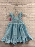 Size 2T Girl's Blue Print Rare Edition Tank Dress