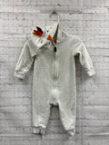 Size 9 Months Unisex Gray Carters Jumpsuit