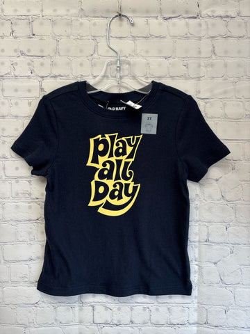 Size 3t Boy's Navy Print Old Navy Top
