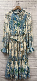 Size Medium Ladies White Floral VICI Dress