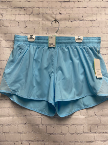 Size Large Ladies Blue All In Motion Workout Shorts