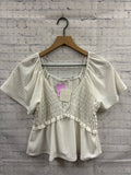 Size Medium Ladies White Altar'd State Top
