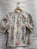 Size XL Ladies White Floral Gap Blouse