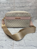 Ladies White Print Michael Kors Purse