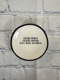 White Properly Improper Ring Dish