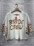 Size Medium Ladies White Sequin Simply Southern Blouse