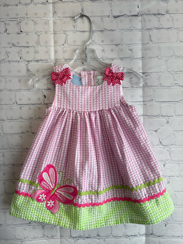 Size 12 Months Girl's Pink Plaid Emily Rose Tank Dress