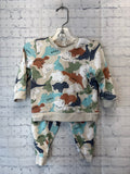 Size 12 Months Boy's Cream Print H & M Pantset