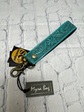 Ladies Turquoise Floral MYRA Key Fob