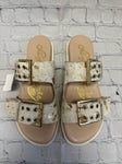 Size 6 Ladies White Cow Sandal