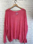 Size Large Ladies Pink EASEL Blouse